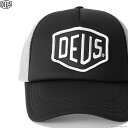 DEUS EX MACHINA fEX GNX }Li DEUS EX MACHINA BAYLANDS TRUCKER (BLACK~GREY) Y CAP