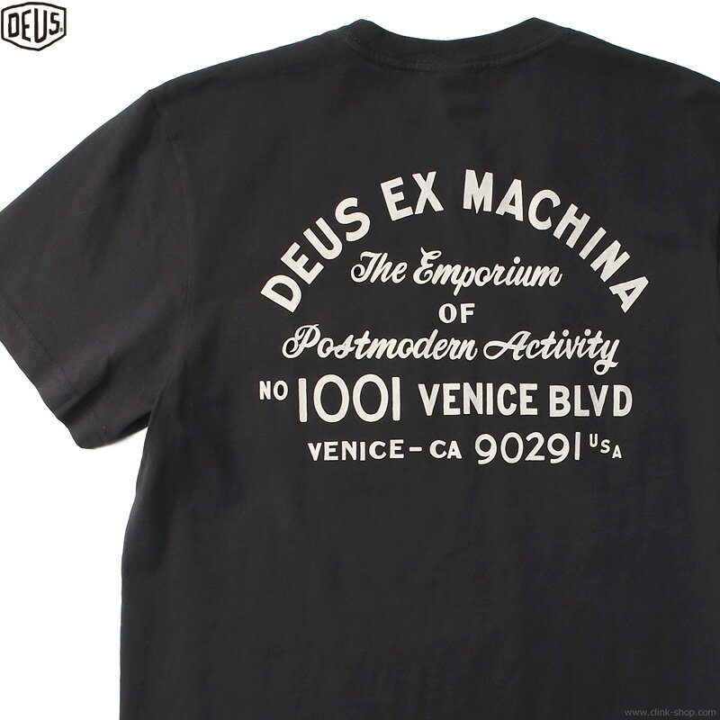 SALE セール 30％OFF DEUS EX MACHINA デウス エクス マキナ DEUS EX MACHINA VENICE ADDRESS TEE (BLACK) メンズ Tシャツ 半袖