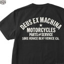 DEUS EX MACHINA デウス エクス マキナ DEUS EX MACHINA VENICE ADDRESS (BLACK) メンズ Tシャツ 半袖