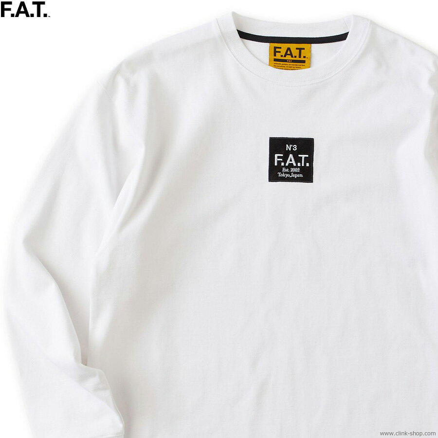 Rakuten - F.A.T. エフエーティー 長袖Tシャツ メンズ オールシーズン 綿100％ ホワイト M-XL F.A.T. EMBOX L (WHITE) [F32610-CT02] メンズ Tシャツ 長袖 ロンT ロゴ