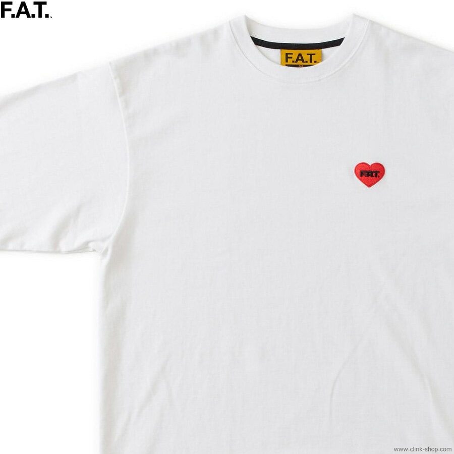 Rakuten - F.A.T. エフエーティー 半袖Tシャツ メンズ オールシーズン 綿100％ ホワイト M-XL F.A.T. HEARTee (WHITE) [F32610-CT10] ヘビーオンス 13oz生地