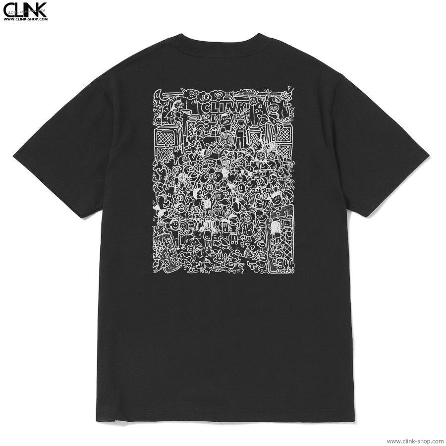 CLINK!CLINK!CLINK! THE FINAL!! OFFICIAL T-SHIRTS BLACK メンズ Tシャツ 半袖