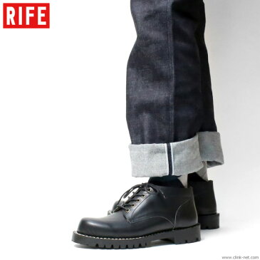 【RIFE】 ライフ RIFE PLANE TOE OXFORD SHORT BOOTS Ver.02 (BLACK) メンズ ブーツ