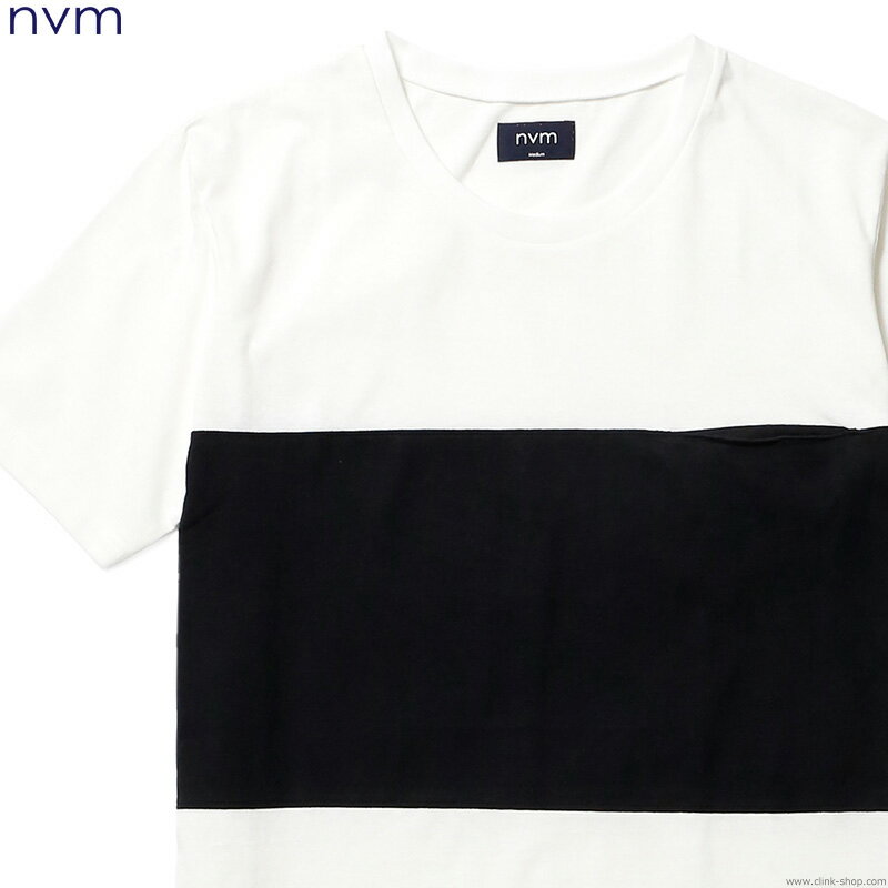 Rakuten - SALE セール 50％OFF NVM エヌブイエム 半袖Tシャツ メンズ オールシーズン 綿100％ ホワイト M-XL NVM FAT STRIPE SS T (WHITE×BLACK) [NVM16S-CS02]