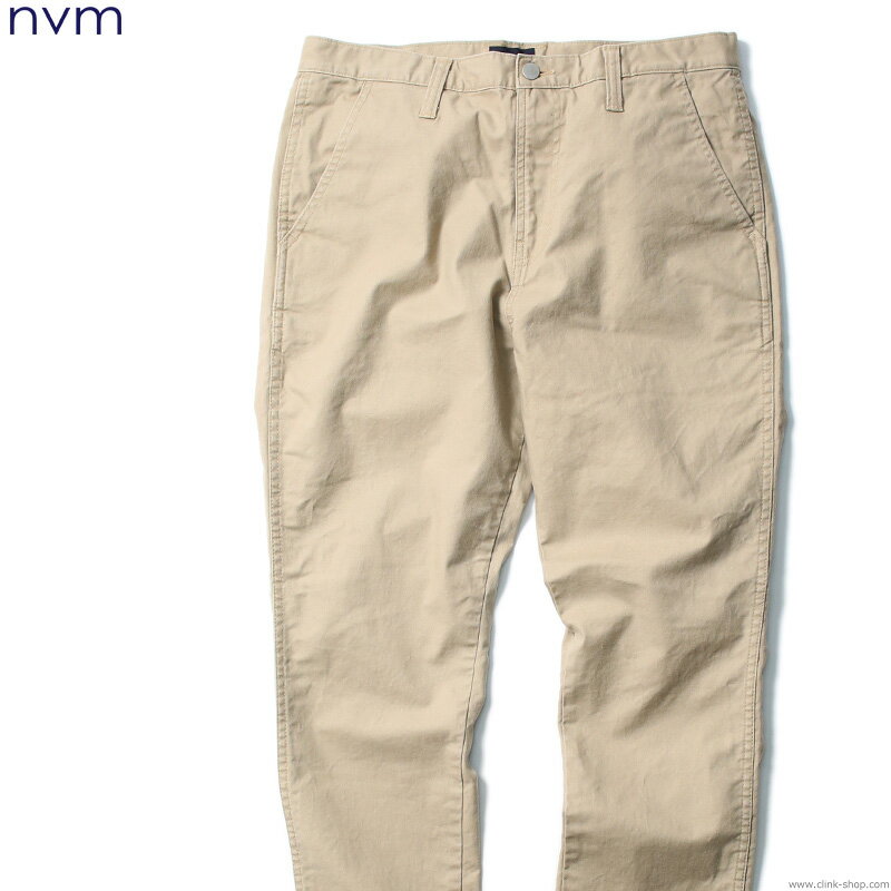 SALE セール 50％OFF NVM エヌブイエム NVM エヌブイエム チノパンツ メンズ オールシーズン 綿95％ ポリエステル5％ ベージュ M-XL NVM KNICKS PT 2 (BEIGE) [NVM17A-PT02]