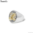 PEANUTS&COMPANY s[ibcAhJpj[ PEANUTS & CO. SIGNET RING - LARGE - (K18~SILVER) Y ANZT[ O s[ibcJpj[