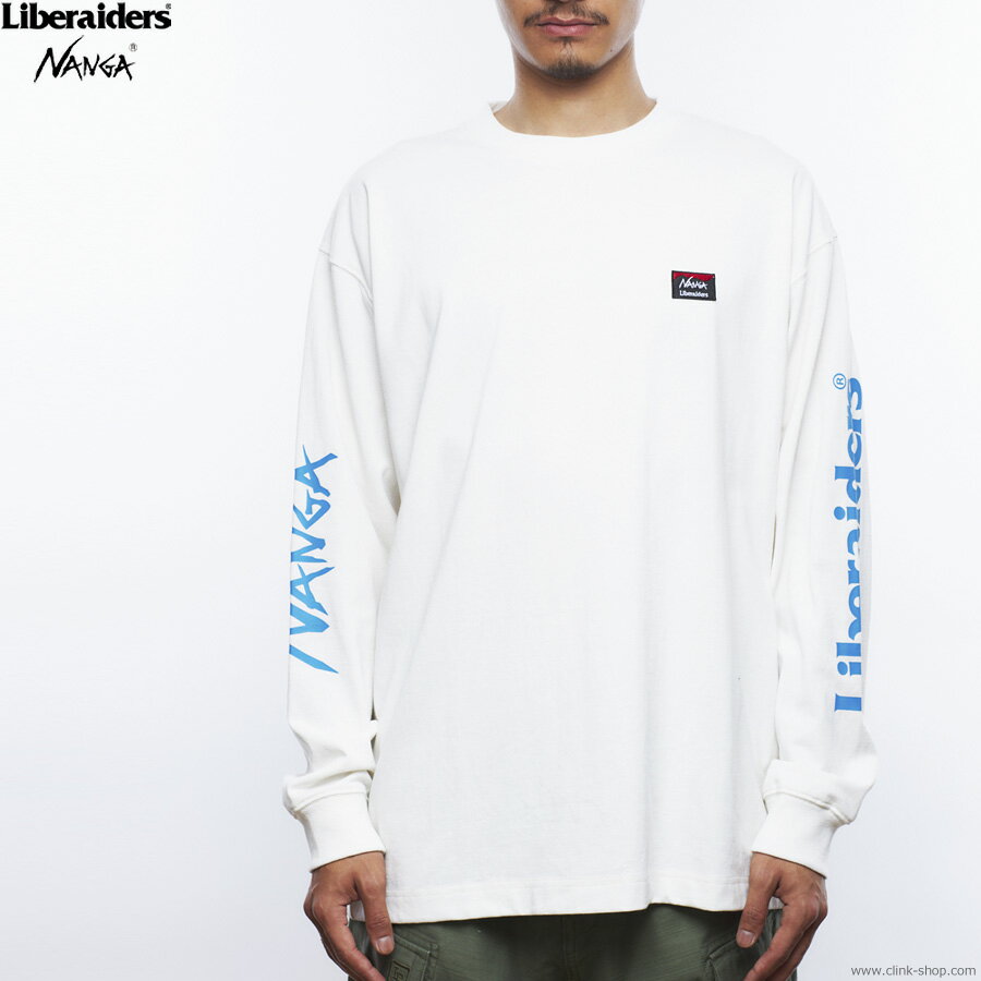 楽天clinkSALE セール 30％OFF LIBERAIDERS リベレイダーズ NANGA X LIBERAIDERS ECO HYBRID L/S TEE （WHITE） #74501 メンズ Tシャツ 長袖 ホワイト ロンT ナンガ