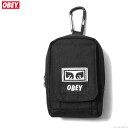 OBEY IxC OBEY DROP OUT UTILITY SMALL BAG (BLACK) Y obN |[`