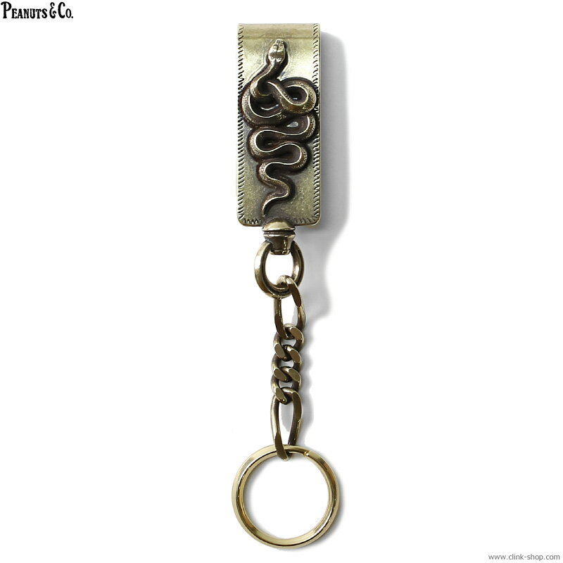 PEANUTS&COMPANY ԡʥåĥɥѥˡ PEANUTS & CO. SNAKE CLIP TYPE KEYCHAIN (BRASS)  ꡼  ԡʥåĥѥˡ