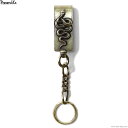 PEANUTS&COMPANY s[ibcAhJpj[ PEANUTS & CO. SNAKE CLIP TYPE KEYCHAIN (BRASS) Y ANZT[ L[`F[ s[ibcJpj[