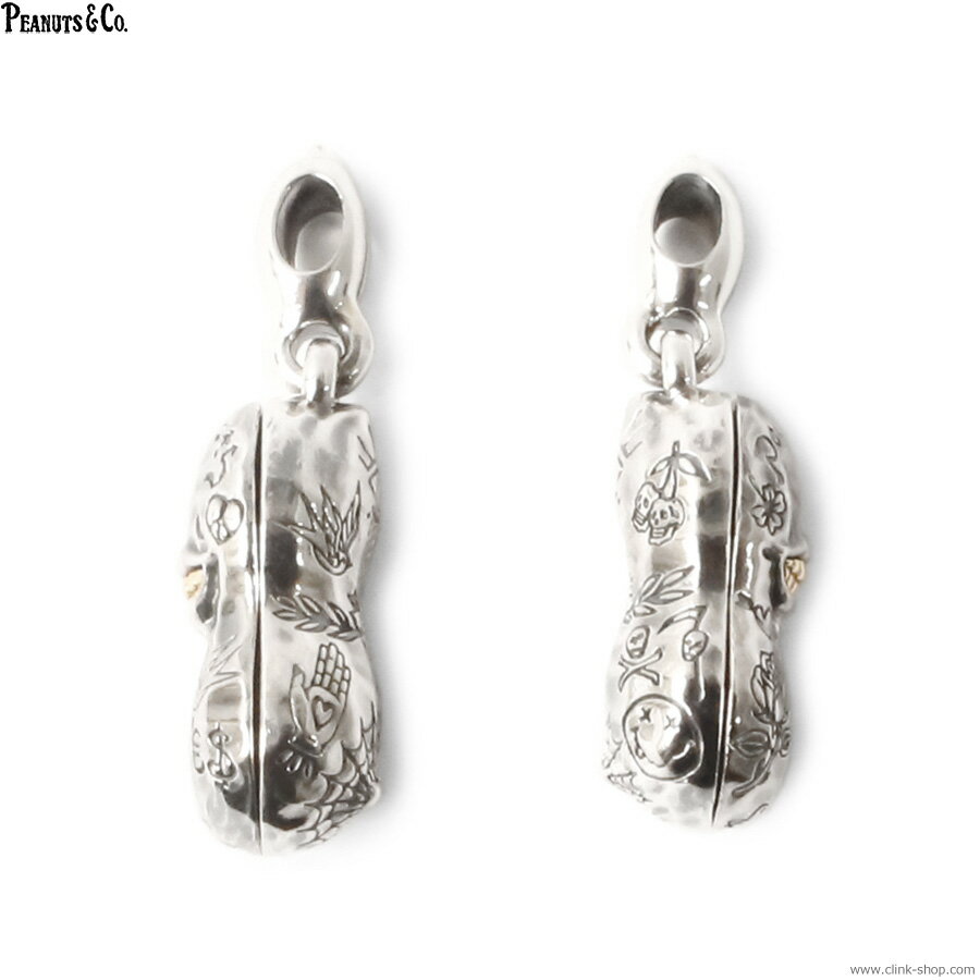 PEANUTS&COMPANY ピーナッツアンドカンパニー ペンダントトップ メンズ オールシーズン シルバー925 PEANUTS & CO. MEDIUM NORMAL TATOO PEANUTS SLIDE-TYPE (SILVER×K10YGOLD) アクセサリー ピーナッツカンパニー ピーナッツコー ネックレス 3