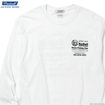 【RADIALL】 ラディアル RADIALL GOLDEN HOURS - CREW NECK T-SHIRT L/S (WHITE) メンズ Tシャツ 長袖 ホワイト