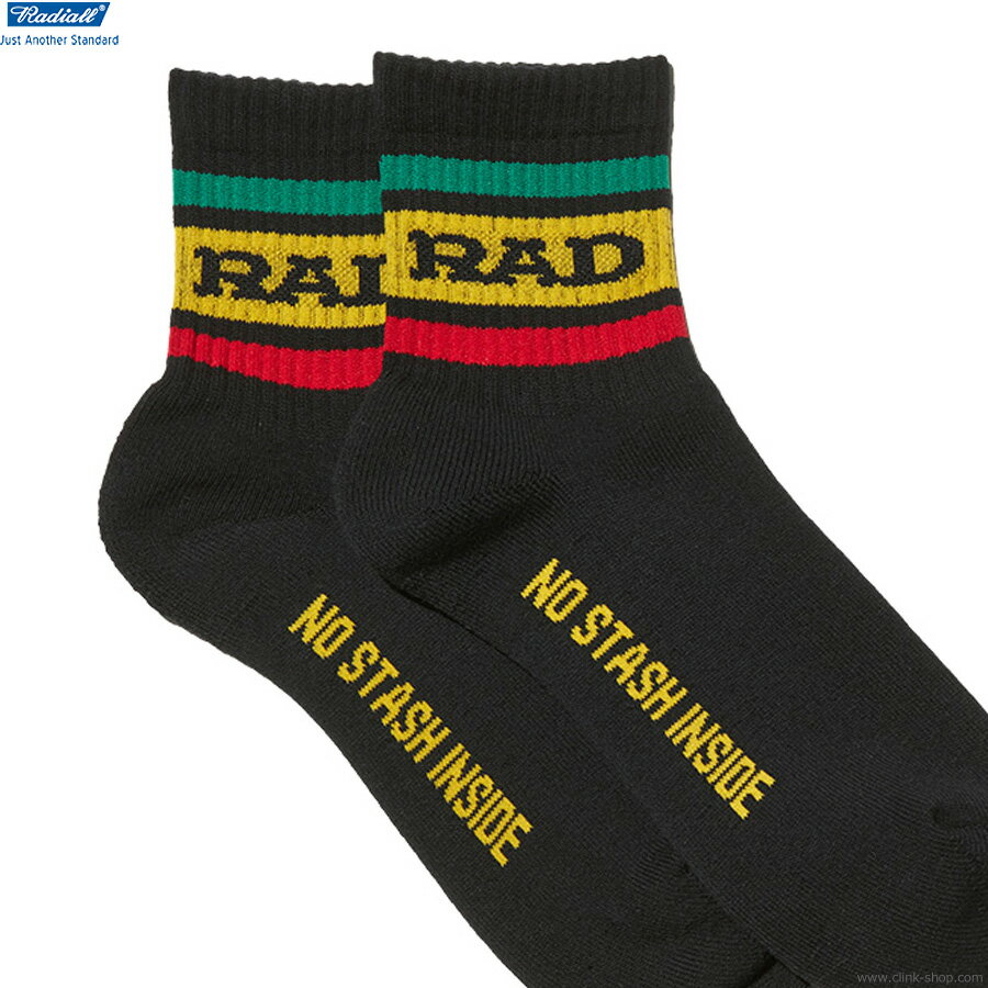 RADIALL ラディアル RADIALL LOW KICK - 1PAC SOX SHORT (BLACK) [RAD-PAC051] メンズ ソックス 靴下 1パックのサムネイル