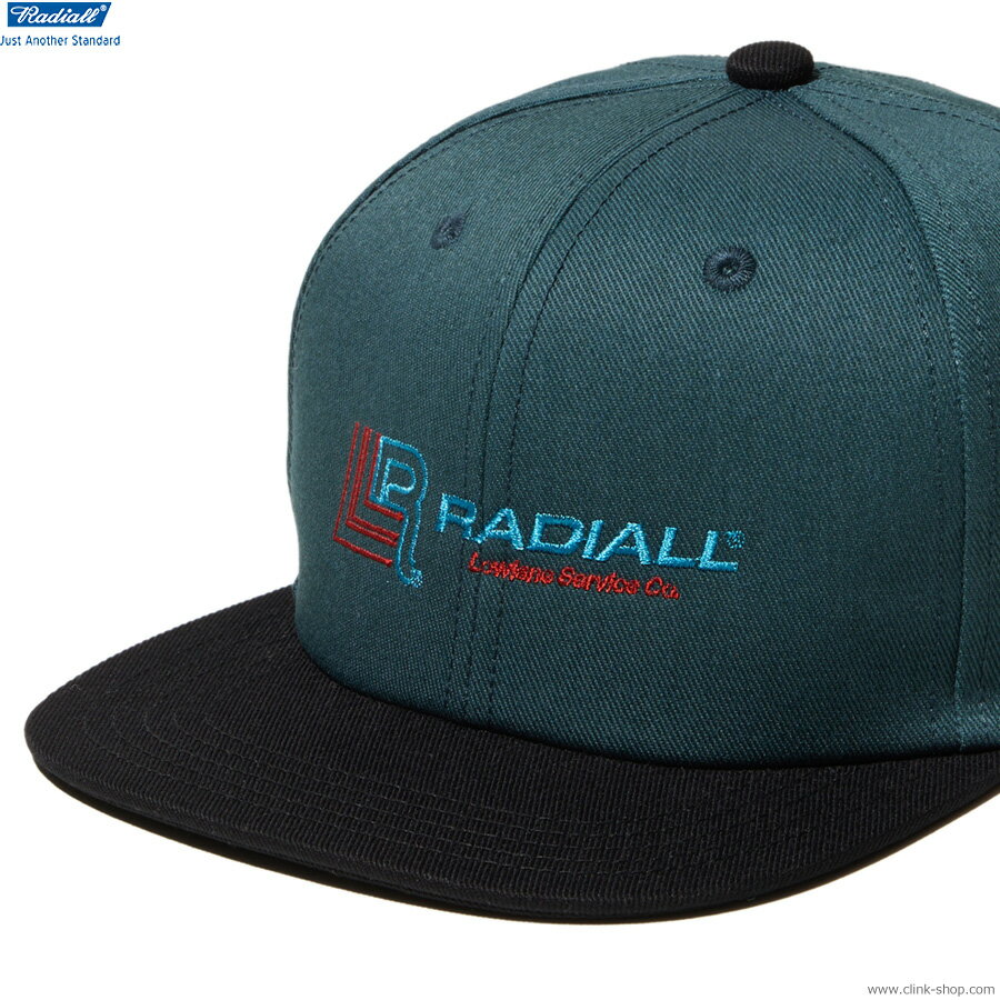 RADIALL ラディアル キャップ メンズ オールシーズン 綿65％ ポリエステル35％ グリーン RADIALL Lowlane - TRUCKER CAP (LINCOLN GREEN) [RAD-25MS-HAT006] スナップバック 帽子 ヘッドギア