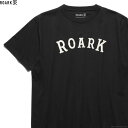 ROARK REVIVAL ロアーク リバイバル ROARK REVIVAL "MEDIEVAL LOGO" FINE TECH DRY TEE (BLACK) メンズ Tシャツ 半袖 ロゴ