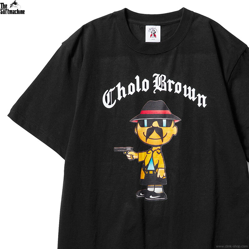 SOFTMACHINE ソフトマシーン SOFTMACHINE CHOLO BROWN-T (BLACK) メンズ Tシャツ 半袖T TATTO タトゥー