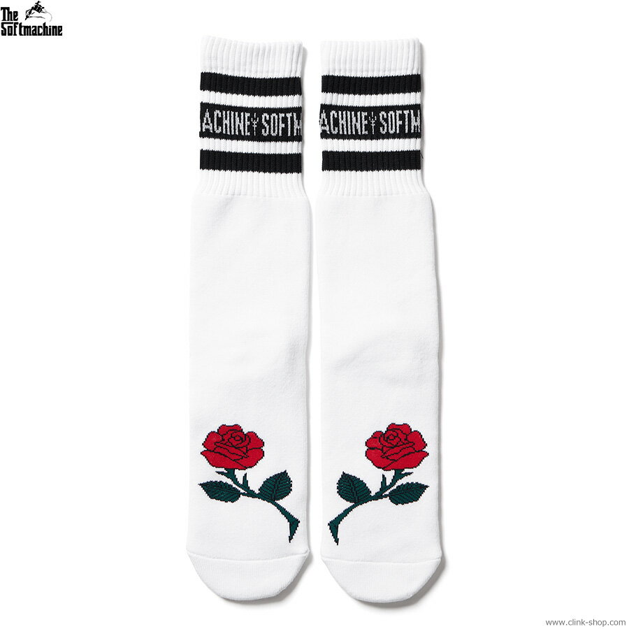 SOFTMACHINE ソフトマシーン SOFTMACHINE AFTER SCHOOL SOX (BLACK) コラボ サーフスケートキャンプ メンズ ソックス TATTOO タトゥー