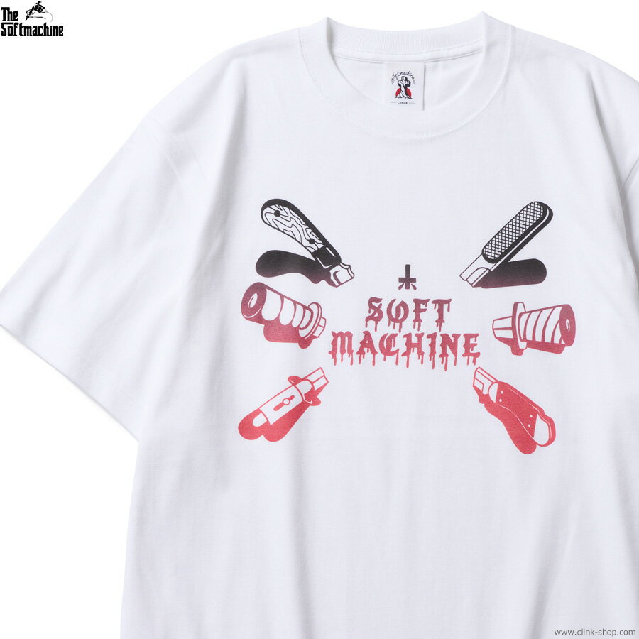 Rakuten - SOFTMACHINE ソフトマシーン 半袖Tシャツ メンズ オールシーズン 綿100％ ホワイト M-XL SOFTMACHINE PAIN-T (WHITE) タトゥーデザイン TEE