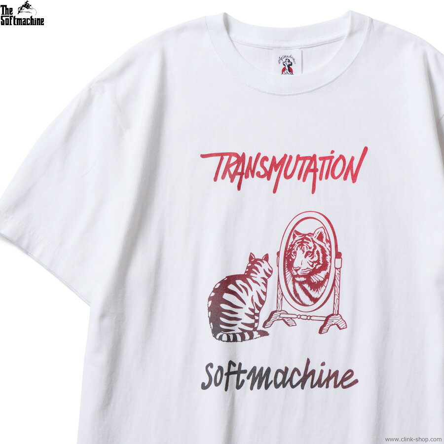 Rakuten - SOFTMACHINE ソフトマシーン 半袖Tシャツ メンズ オールシーズン 綿100％ ホワイト M-XL SOFTMACHINE TRANSMUTATION-T (WHITE) タトゥーデザイン TEE