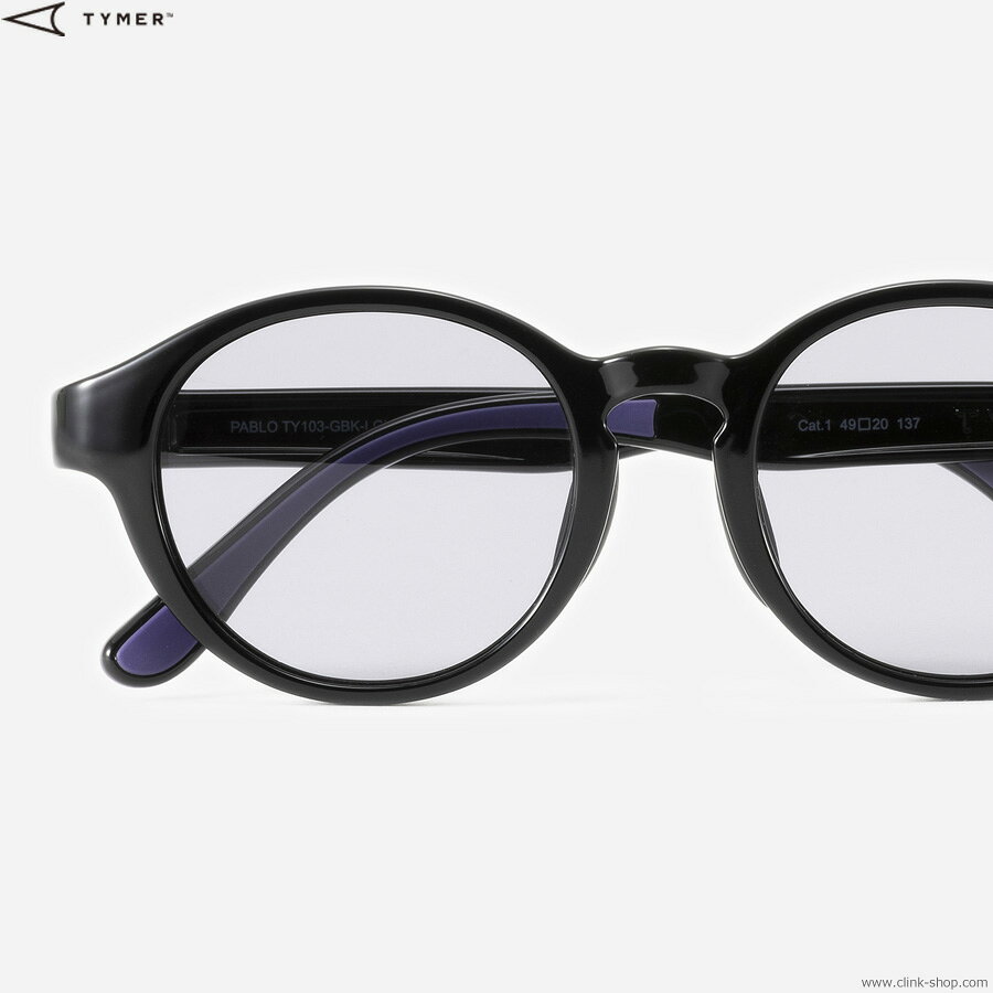 Rakuten - TYMER タイマー 眼鏡 サングラス メンズ オールシーズン TYMER PABLO (GLOSS BLACK/LIGHT GREY) [TY103-GBK-LGY] アクセサリー ノーズパッド スポーツ アウトドア アート 音楽 ファッション