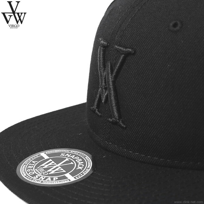 VIRGO VG LOGO CAP (BLACK×BLACK) [VG-GD-371] ヴァルゴ キャップ ブラック