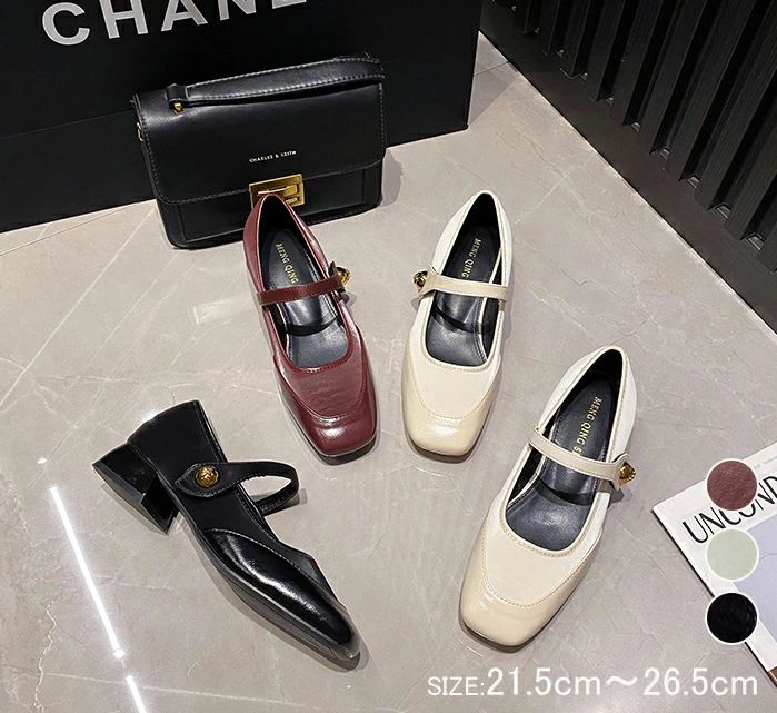 【コスパ最高】レディース パンプス ローヒール 疲れない おしゃれ ポインテッドトゥ メリージェーン パンプス アウトドア 痛くない 脱げない オフィス 女性 冠婚葬祭 ドレス 2次会 発表会 ブラック ベージュ シルバー 21.5・26.5cm 可愛い ウエディング