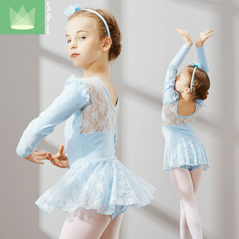 Leotard （Ballet） - 【時限特恵！】レオタード　子供服 女の子 子供レオタード 　体操　ダンス　練習服　レッスン着 ステージ衣装 レオタード　カジュアル　フィットネス　et213h 長袖 レエレオタード キッズウェア　キッズ用