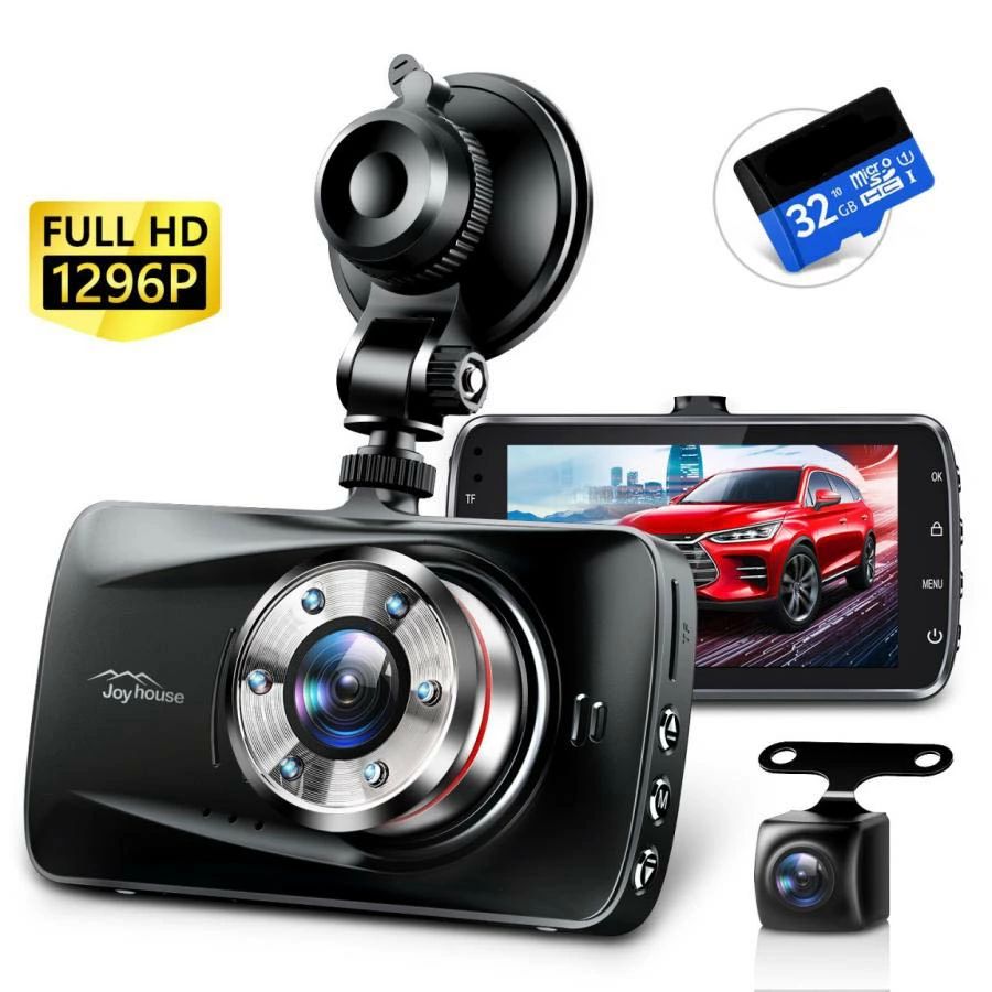 【8780円→実質8604円 P2利用! 11/27 01:59迄】ドライブレコーダー 前後カメラ 2カメラ 1296P Full HD 3.0インチ 録画 衝...