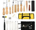 期間限定★48%OFF&P10倍で5,115円!8/24まで/革工具セット レザーアートDIYセット 革工具バッグ