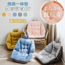 【コスパ最高】座椅子 クッション 座布団 背もたれ レストクッション 低反発 両面使用可 腰枕 体圧分散 柔らかい ミニソファー チェアパッド クッション 座面...