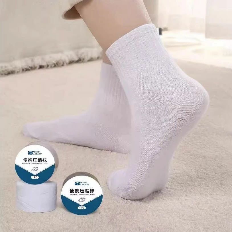 【コスパ最高】使い捨て靴下 10足入り 使い捨て圧縮短い靴下 男女兼用 旅行 女性 防災用品 圧縮 ジム 持ち歩き いざという時の圧縮靴下 スポーツ 通気 汗を吸い取る コンパクト 携帯用 非常用 避難 避難所 避難グッズ 水不要 出張 メンズ 通気 防災グッズ