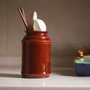 【コスパ最高】キッチンツールキャニスター 保存容器 シンプル 磁器 新生活 おしゃれ 樽 キッチン 箸立て カトラリー立て