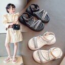 \期間限定 ★50%OFF&P2倍で1,806円!9/11まで/サンダル キッズ 女の子 子供 靴 春 夏 おしゃれ キラキラ ベビー靴 赤ちゃん 子ども くつ...