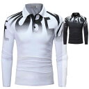 【コスパ最高】英字 ポロシャツ 長袖 Tシャツ POLO 部屋着 ゴルフウェア 夏 お兄系 新作 ブランド カジュアル ゴルフシャツ ゴルフウェア サマー