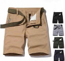 【コスパ最高】カーゴパンツ メンズ ショートパンツ チノパン ハーフパンツ 無地 ボトムス ショーツ コットン100% ミリタリー
