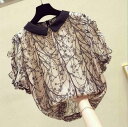 【コスパ最高】ブラウス ブラウス 40代 春夏 シフォン おしゃれ 半袖トップス レディース 上品 大人 通勤OL ゆったりシャツ 30代 花柄/チェックブラウス シャツ