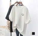 【コスパ最高】半袖Tシャツ レディース Tシャツ 半袖 丸首 プリント ゆるT カジュアル 通学 韓国ファッション 夏物 新作 無地 ゆったり トップス シンプル
