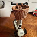 【コスパ最高】前かご ラタンバスケット 自転車 前掛けカゴ 前カゴ 自転車 バランスバイク キックバイク キックボード ミニ バスケット キッズ 子供用(4)