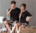 【コスパ最高】ルームウェア ペアパジャマ 半袖 ナイトウェア Tシャツ 部屋着 彼女 彼氏 夫婦 お祝い 送料無料 ショートパンツ カップル