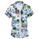 【コスパ最高】トップス アロハシャツ 夏 半袖シャツ 花柄 ハワイアン 大きいサイズ 花柄 夏シャツ アロハシャツ 祭り ビーチ