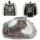 【コスパ最高】キャリーバッグ ペット用 猫用 犬用 2way トート クリア 透明 中が見える トラベル 旅行 お出かけ 折り畳 ショルダー 肩かけ 肩掛け 持...