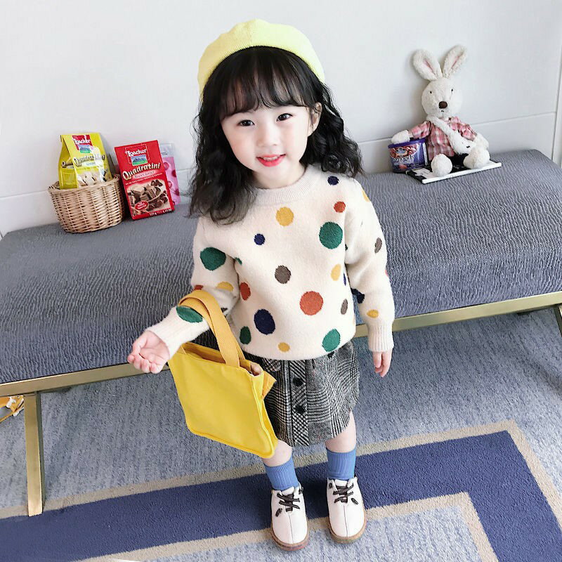 【2680円→実質2412円 P10利用! 11/19 23:59迄】キッズ セーター ニット 女の子 子供 秋 冬 トップス 韓..