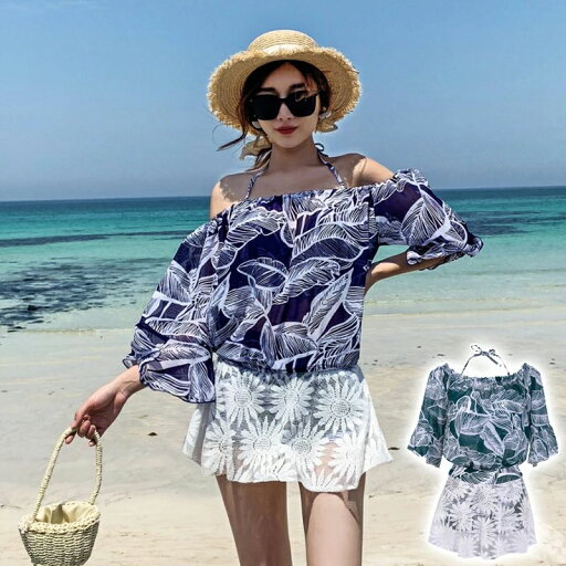 水着 体型カバー 紫外線カット パッド付き トップス付き バックシャンビキニ 女性 タンキニ ビキニ レディース 水着 ママみずぎ パレオ水着 海リゾート ハワイ 南国 旅行 3点セット 花柄 バスト 盛れる 女の子 水着 体型カバー 紫外線カット パッド付き トップス付き バックシャンビキニ 女性 タンキニ ビキニ レディース 水着 ママみずぎ パレオ水着 海リゾート ハワイ 南国 旅行 3点セット 花柄 バスト 盛れる 女の子