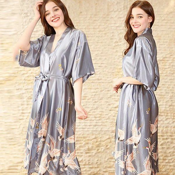 【コスパ最高！期間5倍積分！11/17まで】ネグリジェ レディース 前開き ネグリジェ フェイク 絹 シルク..