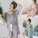 【コスパ最高】夏新作 メンズ チェック柄 パイピング パジャマ 半袖 ショートパンツ ルームウェア ナイトウェア 寝巻 部屋着 綿 上下セット 女士用