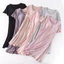 【コスパ最高】6色!パジャマ レディース 半袖 夏 ワンピース ゆったり ロング丈Tシャツ 大きいサイズ 可愛い レディースルームウエア 部屋着