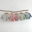 \通常3300円→大特価 1568円!7/26まで/ベビー服 Tシャツ キッズ 赤ちゃん トップス 長袖 カットソー 綿 ボーダー 春 夏 秋 肌着 インナー ...
