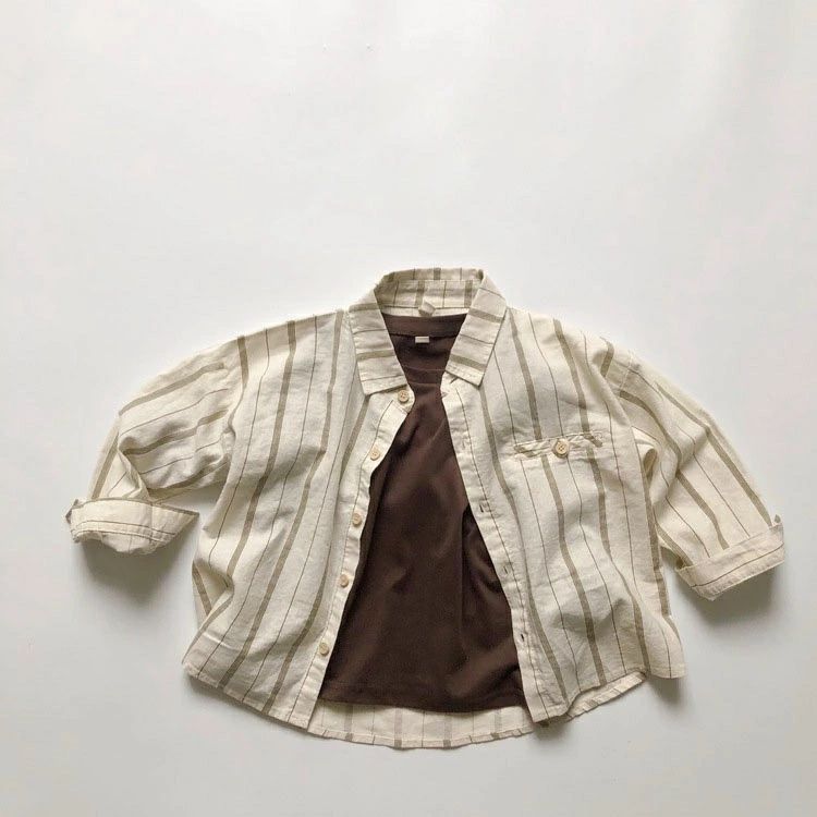 【1980円→実質1782円 P10利用! 11/19 23:59迄】シャツ キッズ 男の子 女の子 ベビー服 トップス 綿 コ..