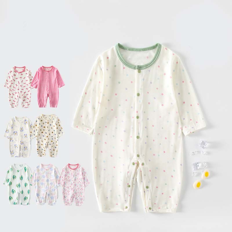 【コスパ最高】ベビー服 ロンパース 長袖 春夏 薄手 子供服 女の子 子ども服 新生児 赤ちゃん 59cm 66cm 73cm 80cm 90cm 100cm ルームウェア 部屋着 パジャマ おしゃれ 可愛い 出産お祝い プレゼント 入園 保育園 出産準備 男の子 カバーオール キッズ