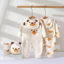 【新発売限定記念価格!】ロンパース 3点セット 帽子 よだれかけ ベビー服 長袖 綿 新生児 赤ちゃん 子供服 春秋冬 おしゃれ 可愛い 66 73 80 90...